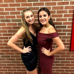 Wine/maroon colored Dress